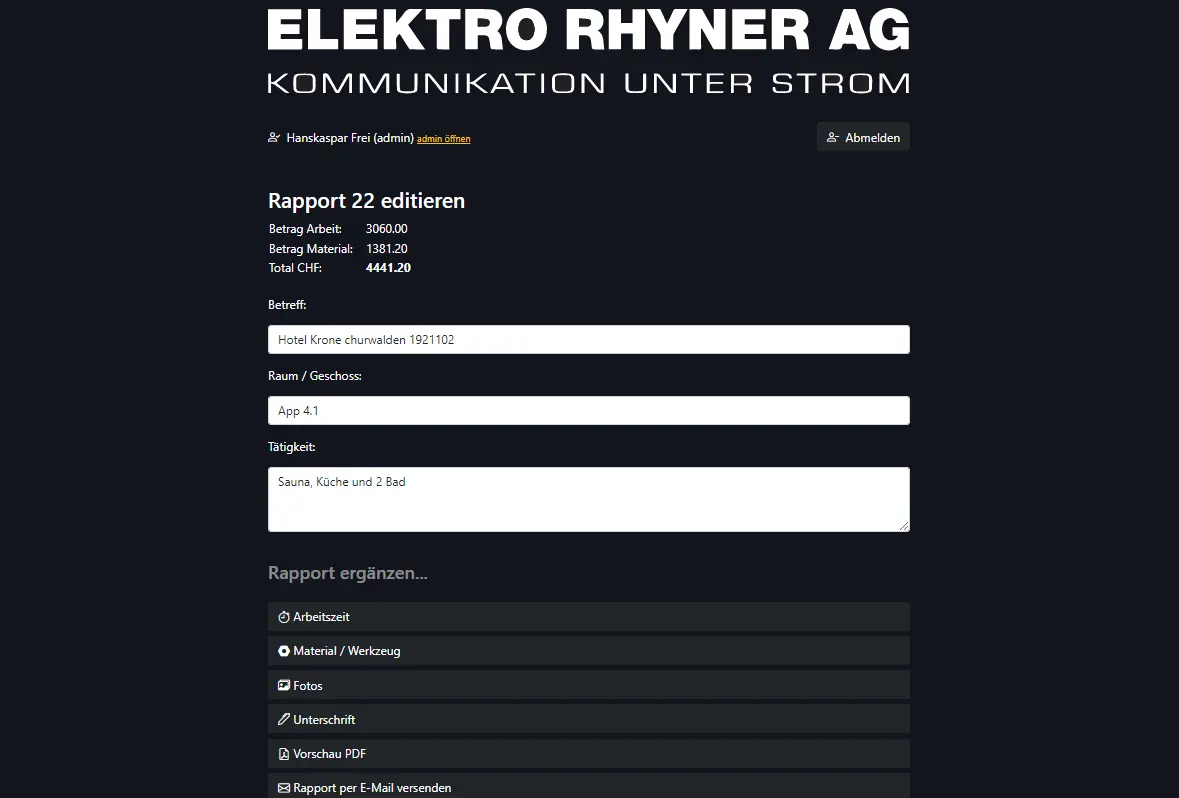Erledigter Auftrag